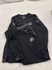 Rare 2018 Black Washington Redskins Nike Team Issued Travel Sweats Set HOJ XL