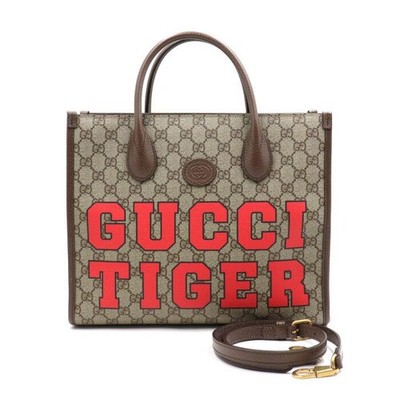 Gucci GG Supreme Canvas Tiger Print Tote Bag 659983 152892474