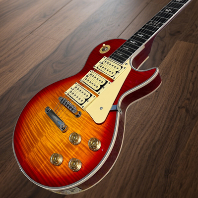 #ad #ad Ace Frehley Electric Guitar Flame Maple Top Cherry Sunburst Color Mahogany Body $278.00