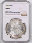 1885-O $1 Morgan Silver Dollar MS64 NGC 8676171-051