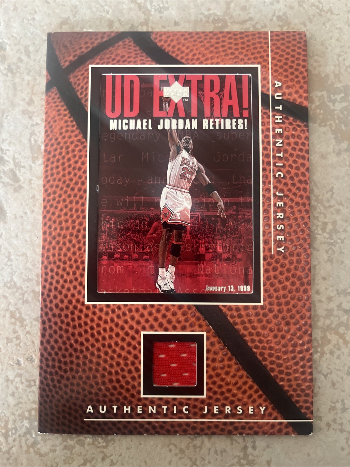 Michael Jordan Game Used Jersey 1998 Vintage Sports Cards