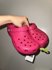 Neu Crocs Classic Clog Damen 37/38 Pink Schuhe Sandalen Slipper Slipper Neu