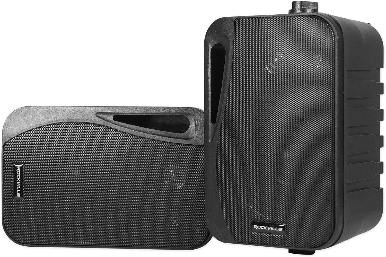 Pair HP4S BK 4" Outdoor/Indoor Swivel Home Theater Speakers 