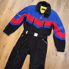 Bogner Ski Suit Mens One Piece Snowsuit Snow Bib CMH Vintage 36 Small USA Made