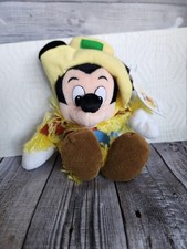 Walt Disney World Scarecrow Mickey Mouse Bean Bag Plush - With Tag