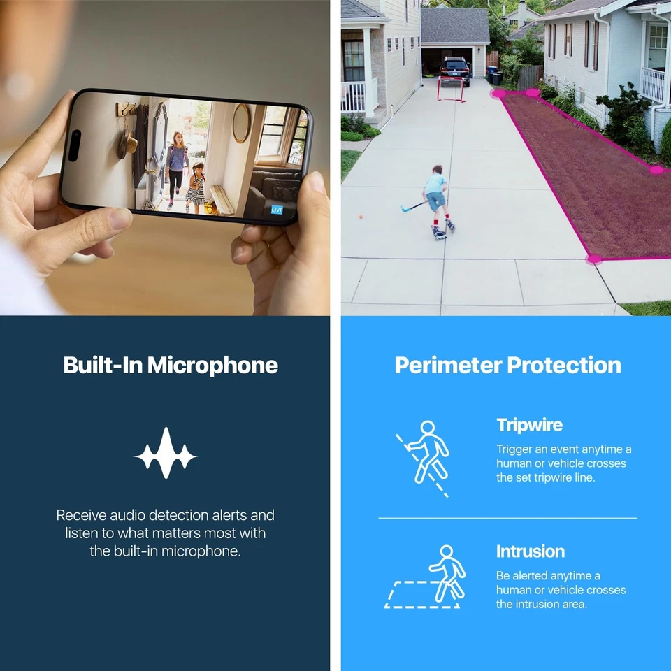 Cámara PoE torreta IP de seguridad exterior UltraHD 4K (8 MP), 3840x2160, 98 pies nocturna... Foto 4 de 4