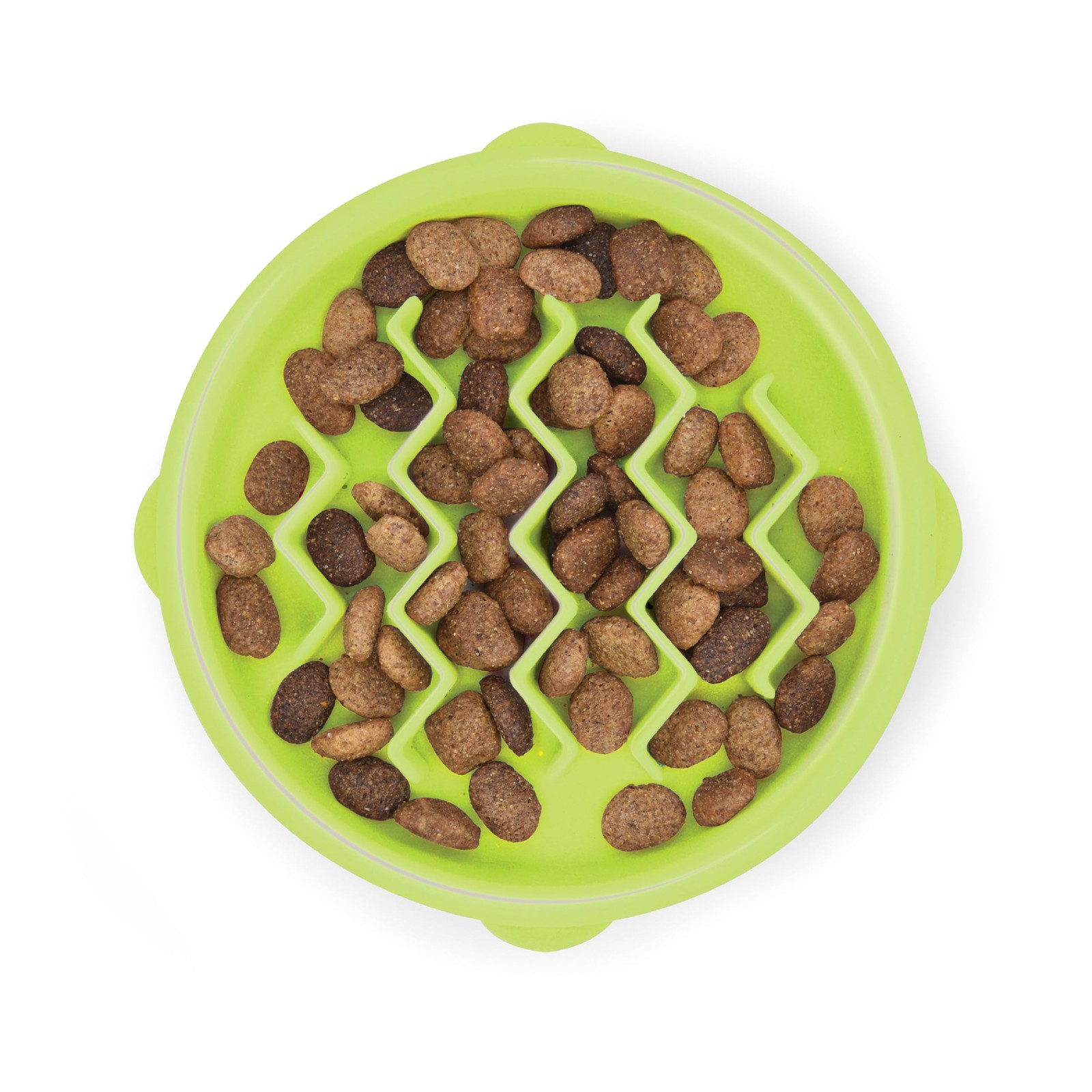 Kitty Slow Feeder Cat Bowl Green