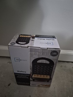 Black Single Waffle Maker Belgian Waffle  New Easy Working Model Waffle