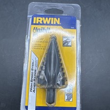 New Irwin 10235 #5 Unibit Step Drill Bit, 1/4" - 1-3/8", Speed Point HSS USA