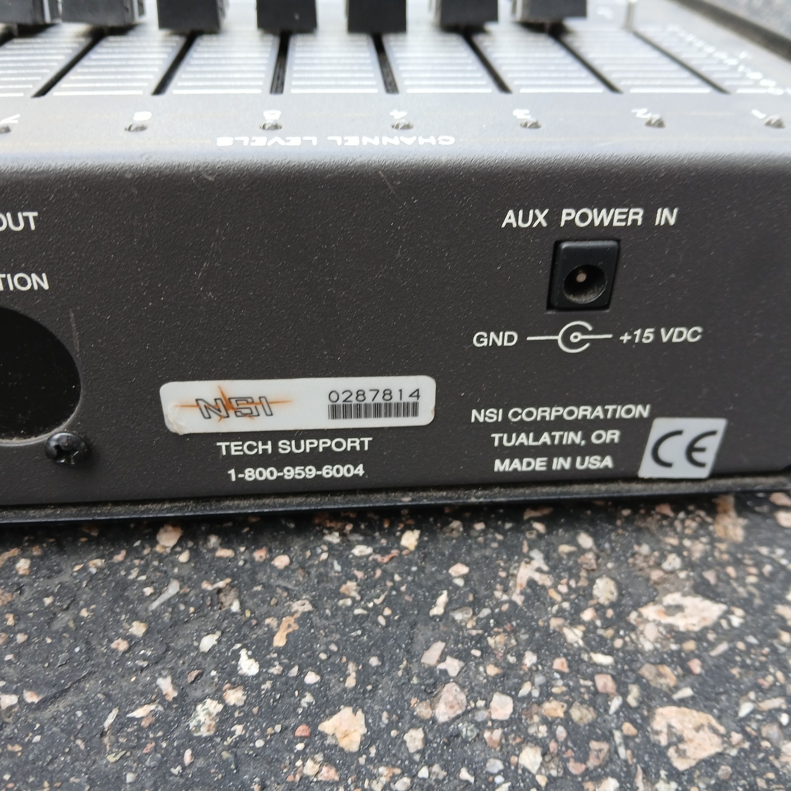 NSI MC 7008 16 Channel Memory Lighting Controller Console Works No Power Supply