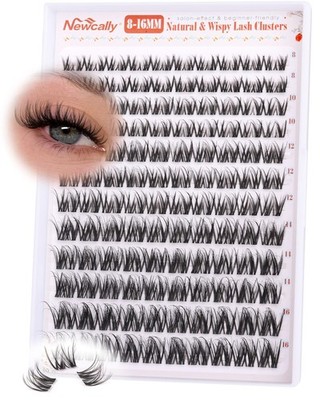 Lash Clusters Clear Band Wispy Eyelash 1 count (Pack of 1), Black