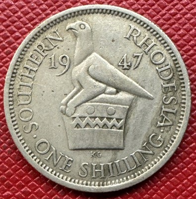 Southern Rhodesia (Zimbabwe) 1947 Copper-Nickel 1 Shilling. George VI. KM# 18b
