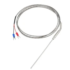 K Type Temperature Sensor Probe 1.5M 2x100mm Thermocouple 32~1472°F (0~800°C)