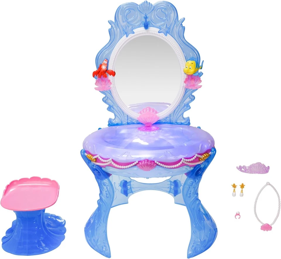 Tocador Disney Princesa Ariel para Niñas con Luces y Sonidos, Juega "Bajo...  Foto 2 de 4
