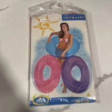 BRAND NEW Vintage Intex The Wet Set Ring Pool Float 2002 Pink 36"