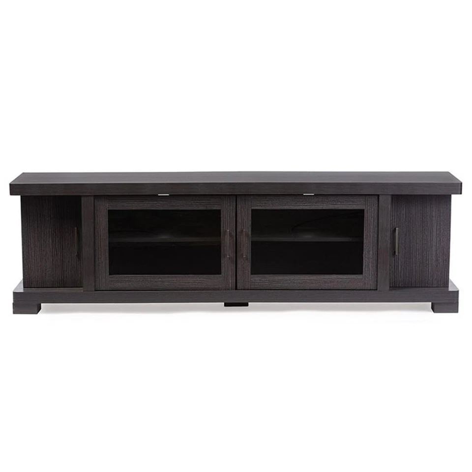 Baxton Studio Viveka 70" TV Stand in Espresso — 第 3/4 张图片
