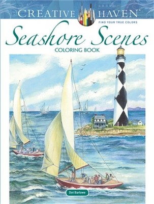 Creative Haven Seashore Scenes Coloring Book (Paperback or Softback)
