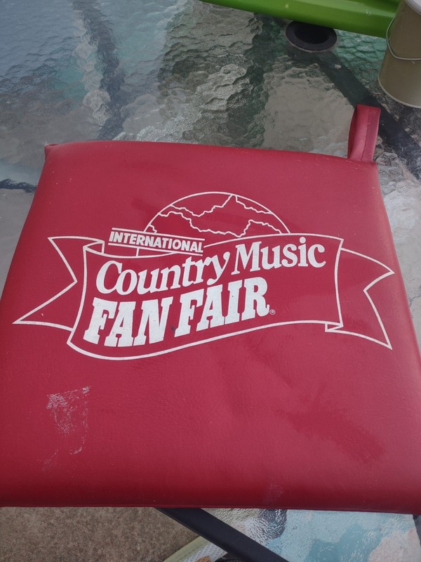 Vintage International Country Music Fan Fair  Seat Cushion