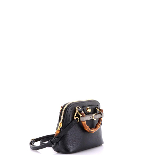 Gucci Diana NM Bamboo Dome Top Handle Bag Leather Mini - Picture 2 of 7
