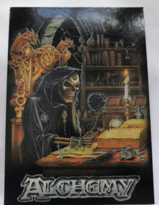 SET á 3 x Postkarte  Alchemy Postcard Tod Sensenmann liz.