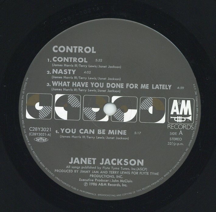 Janet Jackson - Control '86 LP JAPAN ORG!NM/EX | eBay