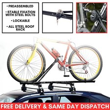 For VW Golf Estate - Steel Roof Rack Bike Bicycle Carrier Lockable