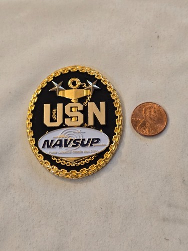 US Navy NAVSUP Fleet Logistics Center San Diego CMC CPO Mess Challenge Coin - Picture 3 of 4