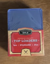 Cardboard Gold 3x4" Toploaders Standard Size (Pokemon, Magic, Yugioh) Pack of 25