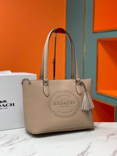 Bolso de Mano COACH CM086 Gallery Heritage Cuero Negro/Marrón Productos Outlet - Imagen 10 de 16