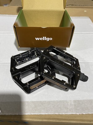 Wellgo B087U Plattform 9/16'' Spindelpedale - Schwarz
