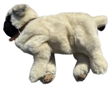 Realistic Lifelike Plush Stuffed Teacup Pug Dog Purse Handbag Toy Secret Stash