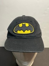 DC Comics Batman hat youth 6" strap back black