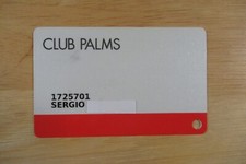 Palms Hotel Casino Las Vegas Nevada Club Slot Player's Card Sergio 