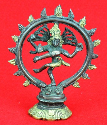 Dancing Shiva Goddess of Energy Bronze sculpture 5 ¾  tall (BI#МК/180921)