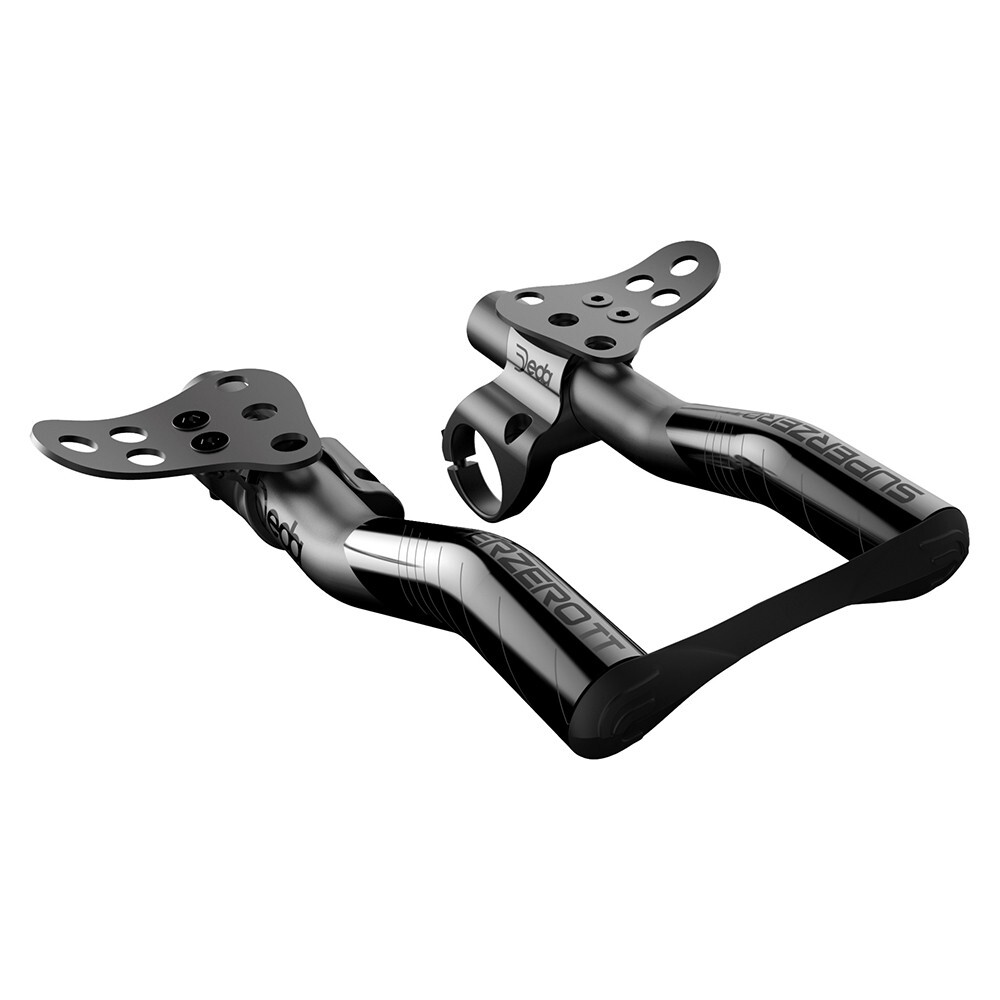 Prolunghe Deda-Elementi SUPERZERO TT 31.7x190mm nero/nero lucido