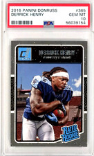Derrick Henry RC PSA 10 1 Rookie NFL Football Card Graded Ravens Titans Pop Mint