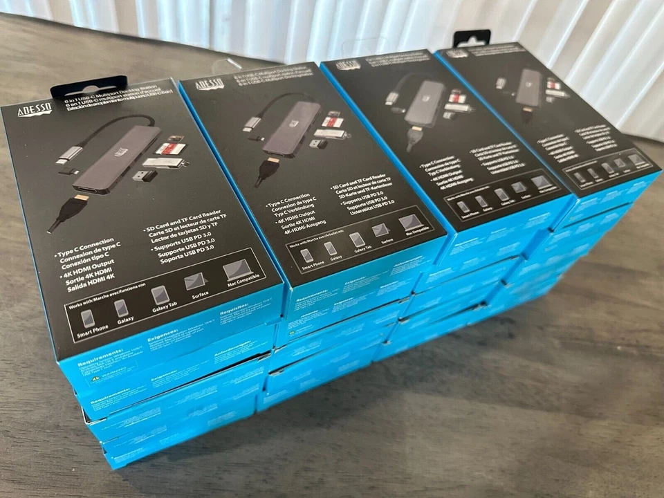 (EACH) Adesso 6-in-1 USB-C Multi-Port Docking Station (TAA Compliant) (AUH4020) - Image 4 of 4