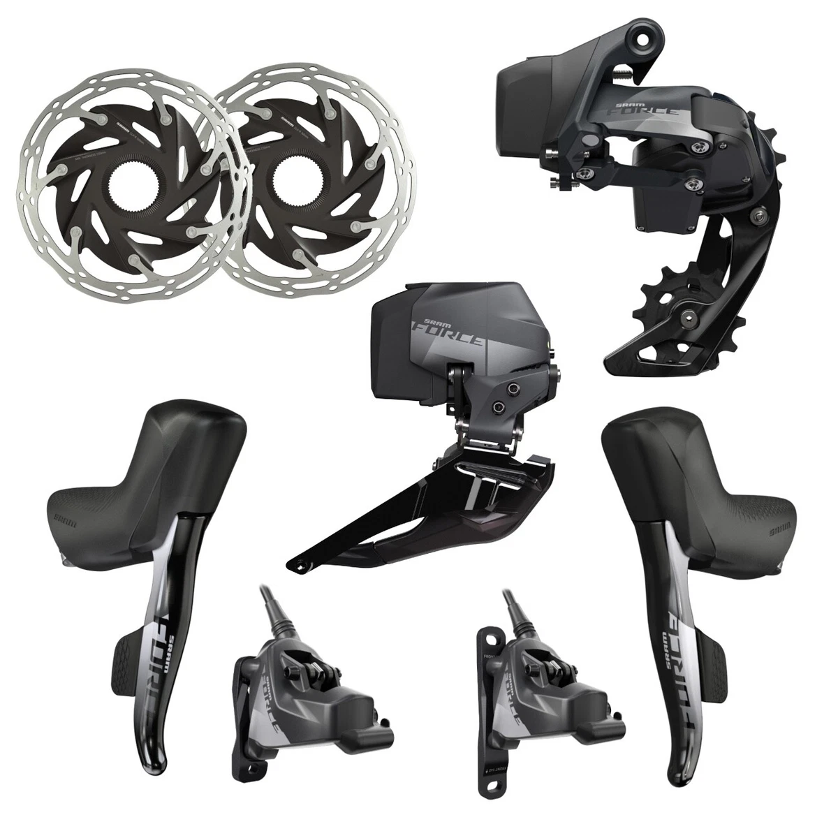 New SRAM Force eTap AXS HRD Groupset 2x Hydraulic Disc Flat