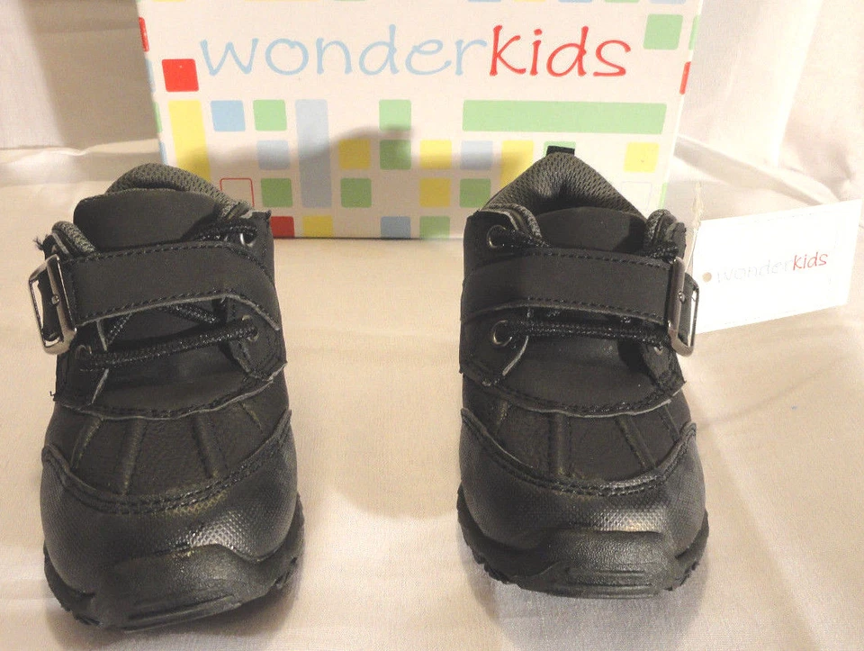 ZAPATOS DEPORTIVOS WONDER KIDS AXEL 2, NIÑOS PEQUEÑOS NEGROS TALLAS 9,10,11,12 ENVÍO GRATUITO Foto 3 de 4