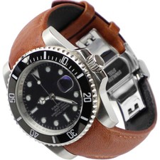 20mm Leder Uhrenarmband für Rolex Submariner 40 GMT II Daytona Armband Uhrenband