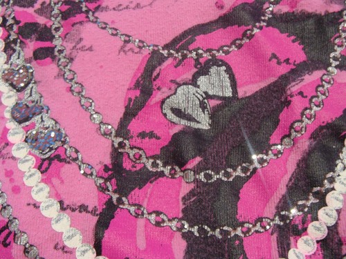 Girls Beautees Pink Cap Sleeve T-Shirt Glitter Necklace Rose Size Youth (L) Used - Imagen 15 de 24