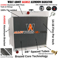 3 Row Aluminum Radiator Fits 63-69 68 Dodge Dart Charger Coronet Fury Mopar Car
