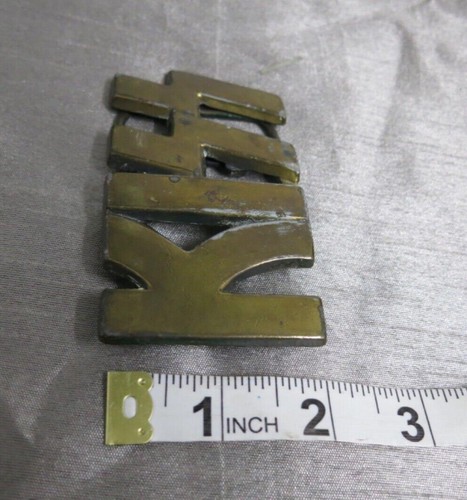 vintage brass KISS belt buckle - Picture 2 of 4
