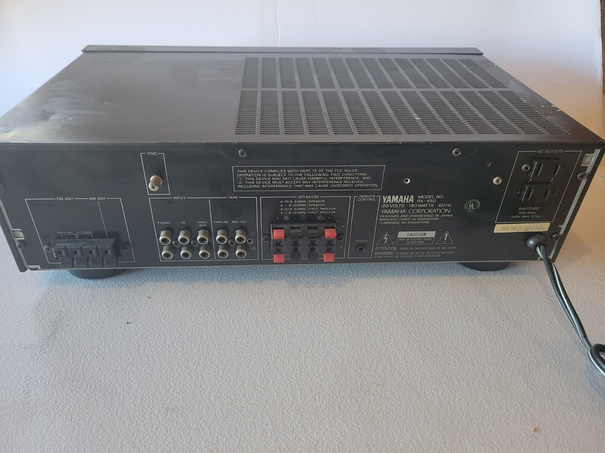 Yamaha RX-450 16-Station Programable Tuning Natural Sound Stereo