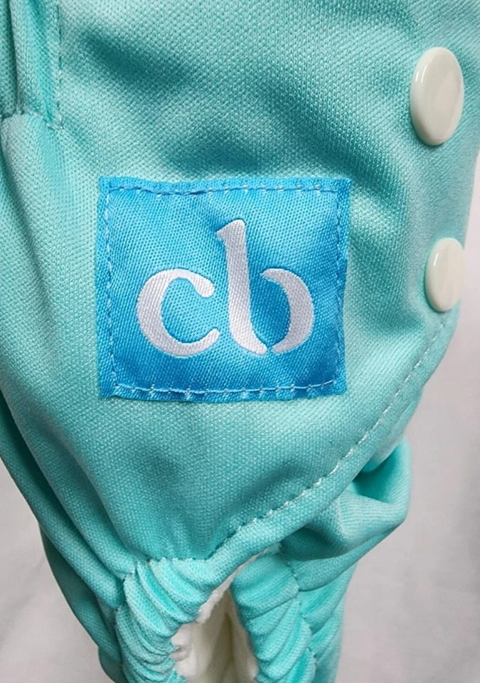 Juego de pañales de tela reutilizables Charlie Banana 2 + 2 insertos púrpura aguamarina talla única NUEVO Foto 3 de 4