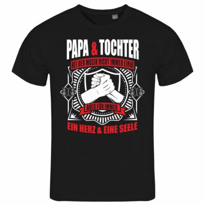 Mens Dad And Daughter A Heart And A Soul T-Shirt S - XXL Fathers Day Kids