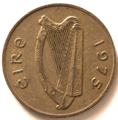Ireland 10 pence 1969-1986 Atlantic salmon (VF-XF) km23 (#4941) - Picture 2 of 2