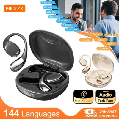 Bluetooth Übersetzer Ohrhörer Zwei Wege Echtzeit 144+ Sprachen Smart Translation