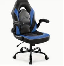 Computer Gaming Chair, Ergonomic Big & Tall Desk, with PU Leather Lumbar Support