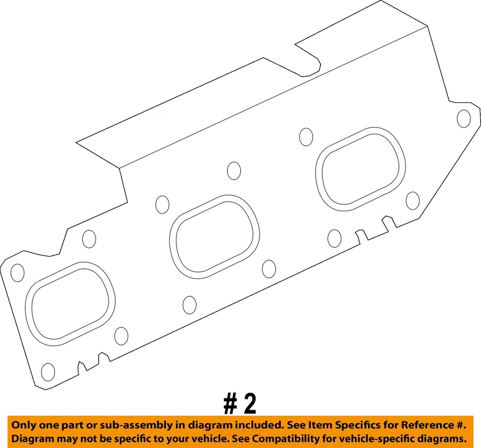 Junta colector de escape Ford OEM 17-18 F-150 3,5 L-V6 HL3Z9448B Foto 2 de 2